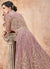 Light Pink Embroidered Flared Anarkali Suit, Salwar Kameez