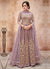 Indian Clothes - Light Purple Embroidered Flared Anarkali Suit