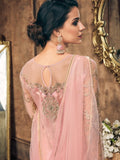 Light Pink Pearl Embellished Pakistani Pant Suit