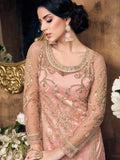 Light Pink Pearl Embellished Pakistani Pant Suit