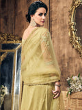 Light Green Pearl Embellished Pakistani Pant Suit