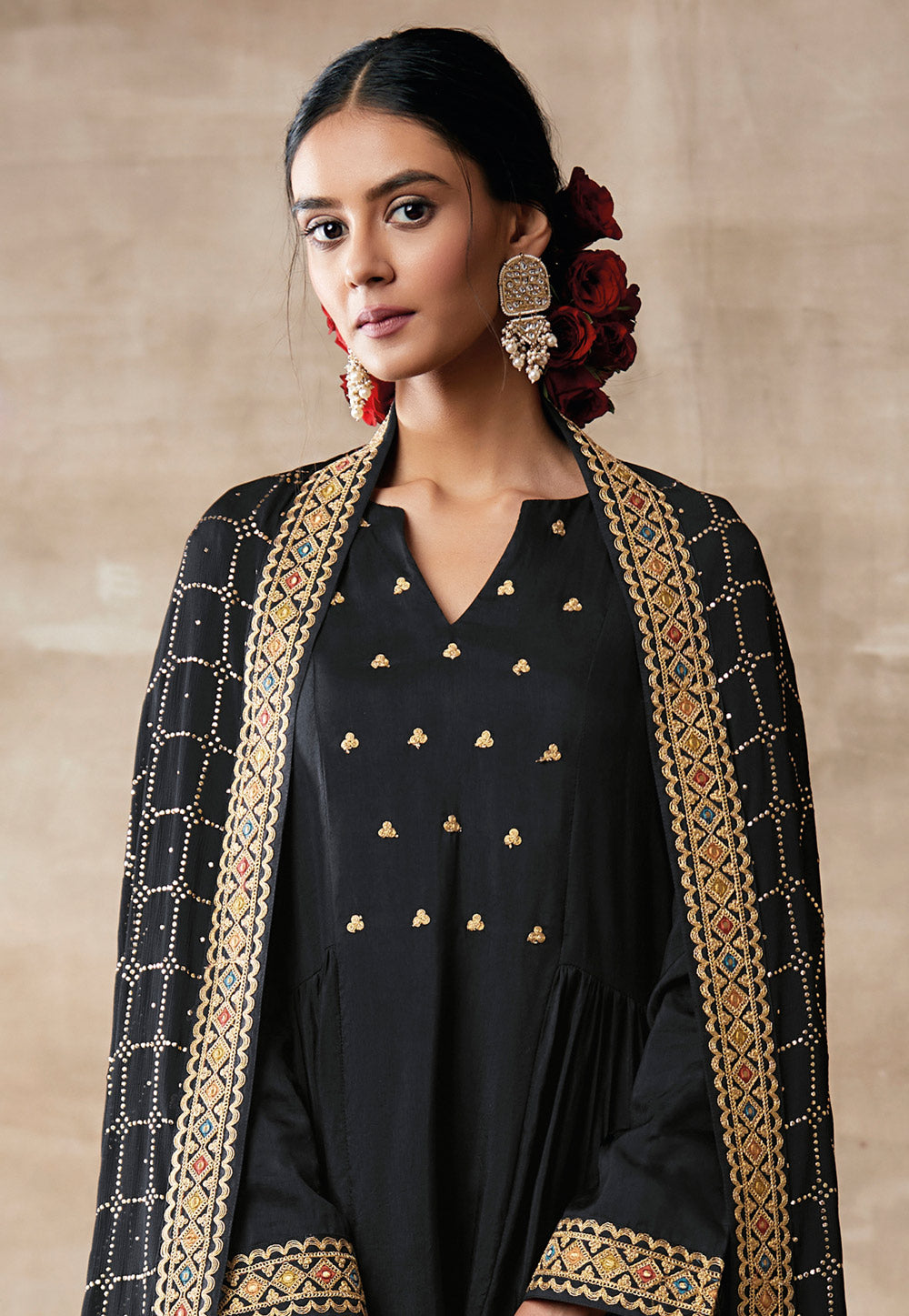Black Palazzo Suit In usa uk canada