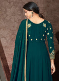 Indian Suit - Green Embroidered Anarkali Suit