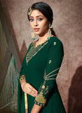 Indian Suits - Green Embroidered Anarkali Suit