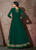 Indian Dresses - Green Embroidered Anarkali Suit
