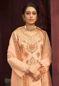 Light Peach Palazzo Suit In usa uk canada