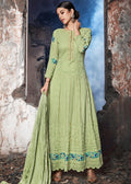 Mint Green Lucknowi Anarkali Suit