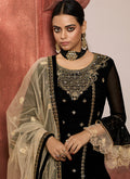 Indian Suits - Black Lehenga/Pant Suit In usa