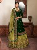Green Embroidered Lehenga/Pant Suit