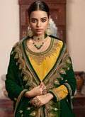 Indian Suits - Yellow And Green Lehenga/Pant Suit