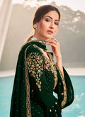 Dark Green Gharara Suit In usa