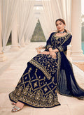 Navy Blue Gharara Suit In usa uk canada