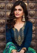 Navy Blue Palazzo Suit In usa 