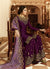Purple And Gold Pakistani Gharara Suit