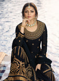 Black Ethic Pakistani Gharara Suit 