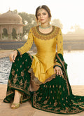Yellow And Green Pakistani Gharara Suit
