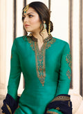 Turquoise And Blue Pakistani Gharara Suit
