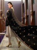 Taupe And Black Traditional Churidar Suit 