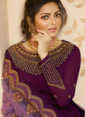 Magenta Golden Indian Gharara/Churidar Suit
