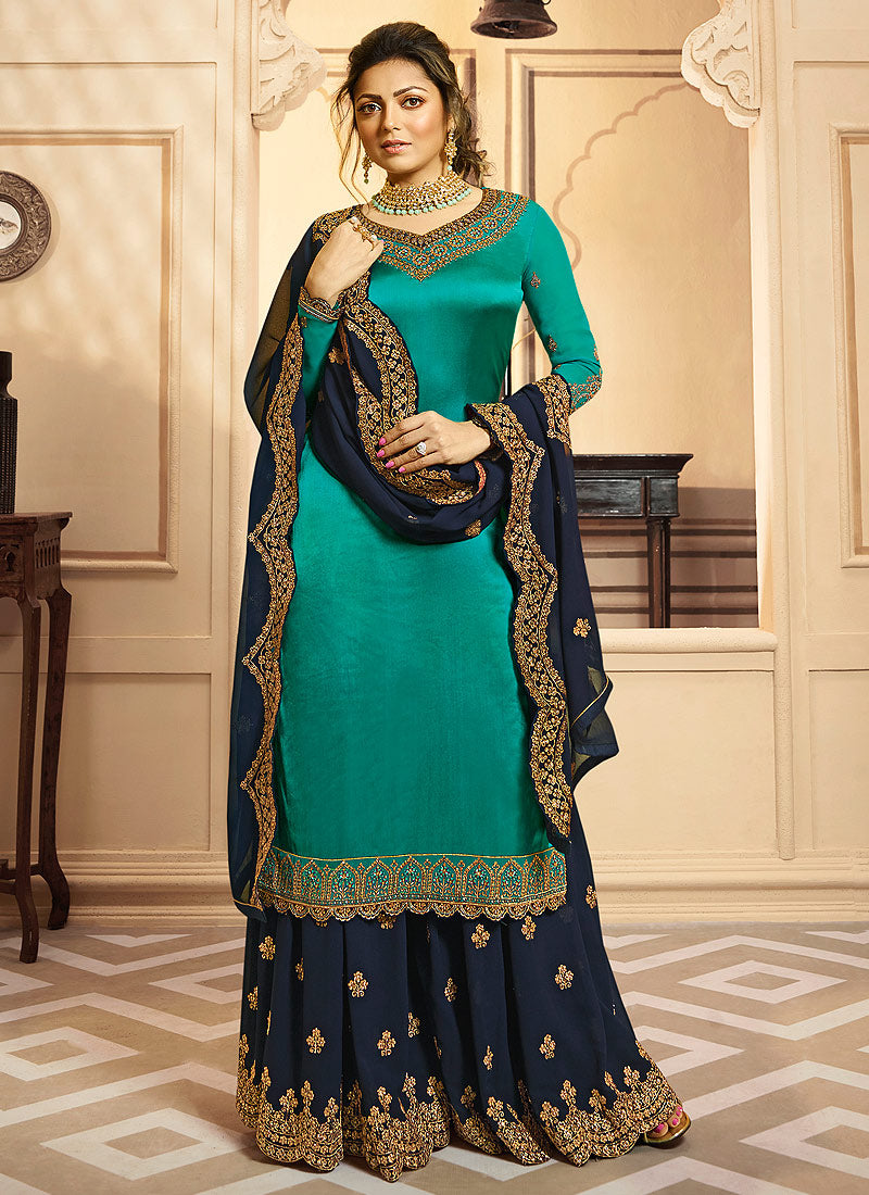 Heavy Embroidery with Stone Work Bridal Lehenga – CattleBear