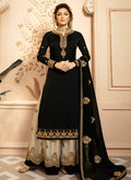 Black Golden Indian Gharara/Churidar Suit