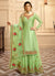 Light Green Multi Indian Gharara/Churidar Suit