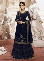 Embroidered Gharara Suit