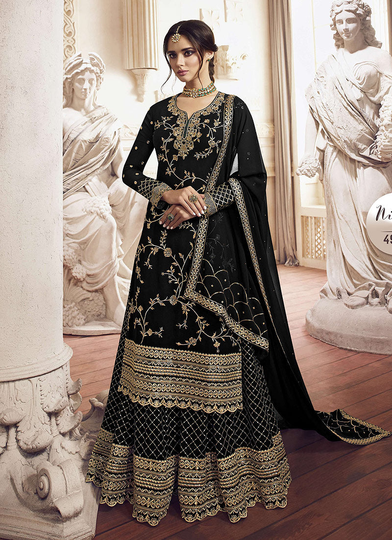 Embroidered Gharara Suit