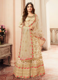 Off White Embroidered Sharara