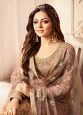 Indian Clothes - Light Brown Tradition Wedding Sharara