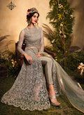 Copper Brown Anarkali Lehenga/Pant Suit In usa