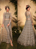 Copper Brown Anarkali Lehenga/Pant Suit In usa uk canada