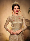 Beige Golden Anarkali Suit In usa uk canada