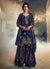 Navy Blue Gharara Suit In usa