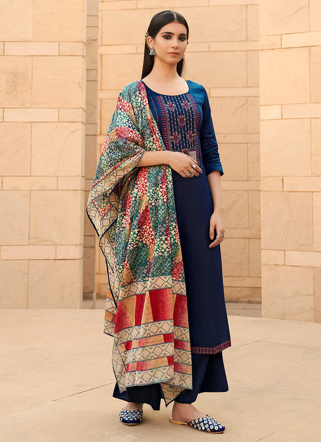 Cotton palazzo suits online outlet