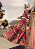 Maroon And Pink Lehenga Choli In Usa 