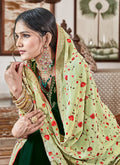 Indian Suits - Dark Green Palazzo Suit In usa