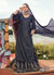 Blue Sequence Embroidered Gharara Suit