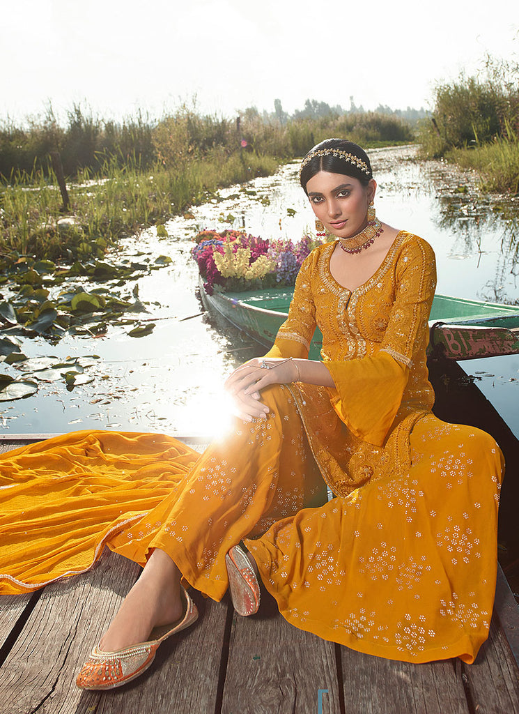 Mustard Gharara Suit In usa uk canada