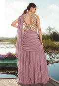 Lilac Purple Gharara Choli In usa uk canada