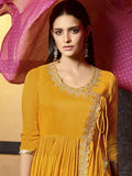 Yellow And Pink Pakistani Palazzo Suit