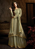 Light Green Sharara Suit