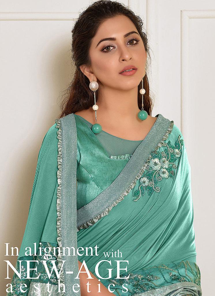 Sea Green Saree In usa uk canada