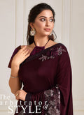 Wine Saree In usa uk canada