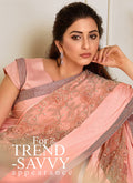 Peach Saree In usa uk canada