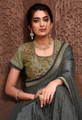 Green Two Tone Silk Saree In usa uk canada