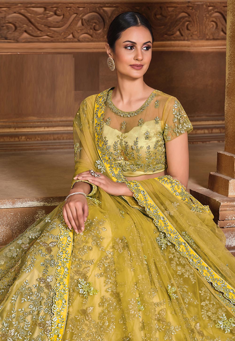 Yellow Lehenga Choli In usa