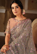 Greyish Pink Saree In usa uk canada