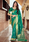 Green Golden Silk Saree In usa uk canada