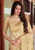 Beige Golden Silk Saree In usa uk canada